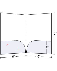 Curved Pocket Folders 4 Inch pockets