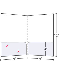 Semicurved Pocket Folders 4inch pockets