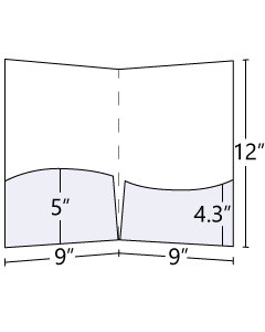 9x12 Wavy Pocket Folders