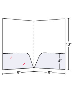 Semicurved Pocket Folder 4 inch Pockets