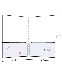 Curved Pocket Folder 4.75 inch Pockets