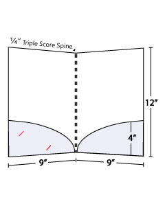 High Capacity Curved Pocket Folder