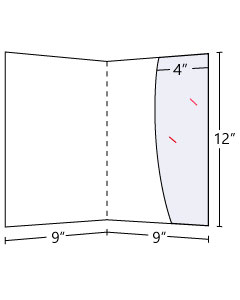 Lateral Curved Pocket Folder