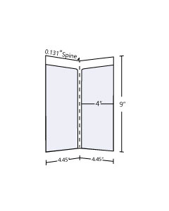 4.45x9 Small Folder with 4inch Pocket