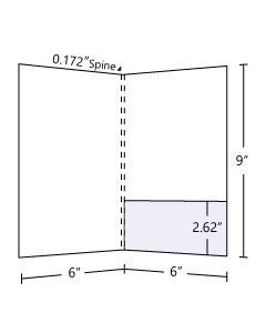 6x9 Pocket Folder with 2.62 inch glued pocket