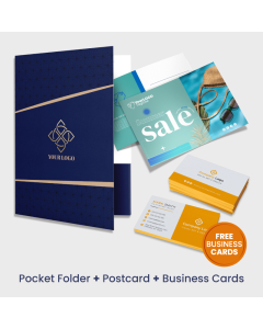 Pocket Folder + Business Cards + Postcard (Summer Bundle)