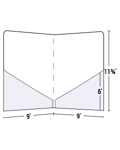Round Corners Pocket Folder With Diagonal Pockets