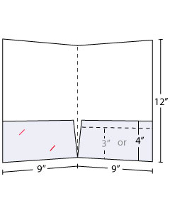 9x9 Standard 14pt Gloss Cover Pocket Folder