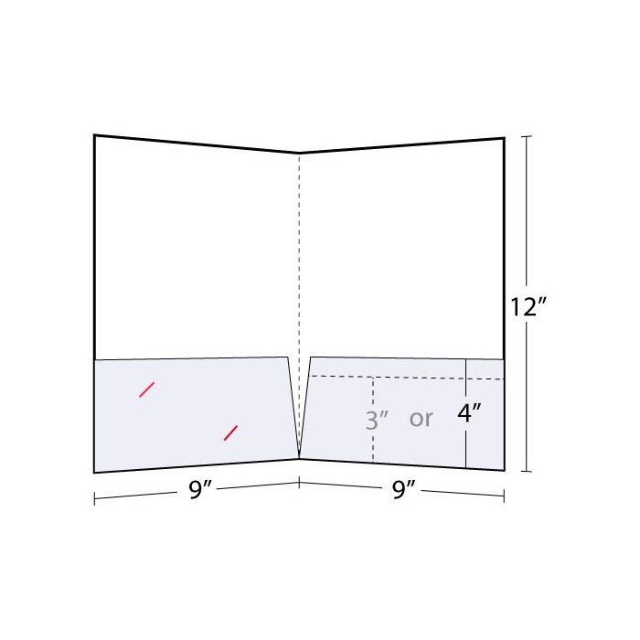 9x12 Standard Pocket Folder / Full Color Process