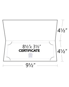 9.5x4.5 Small Certificate Folders