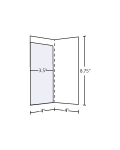 4x8.75 Small Folder With 3.5 inch Pocket